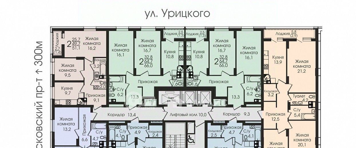 квартира г Воронеж р-н Центральный ул Урицкого 137 фото 7
