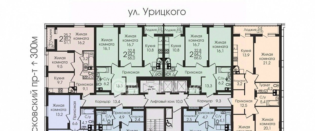 квартира г Воронеж р-н Центральный ул Урицкого 137 фото 7