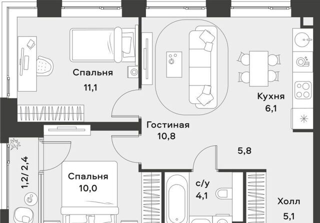 метро Спартак ЖК Алиа 4-я оч., Ривер 1 блок фото