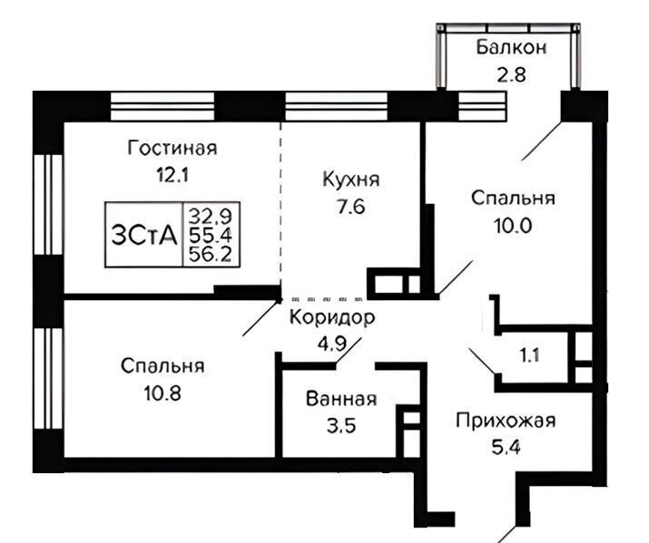 квартира г Новосибирск р-н Октябрьский Золотая Нива ул Грибоедова секц. 3 фото 1