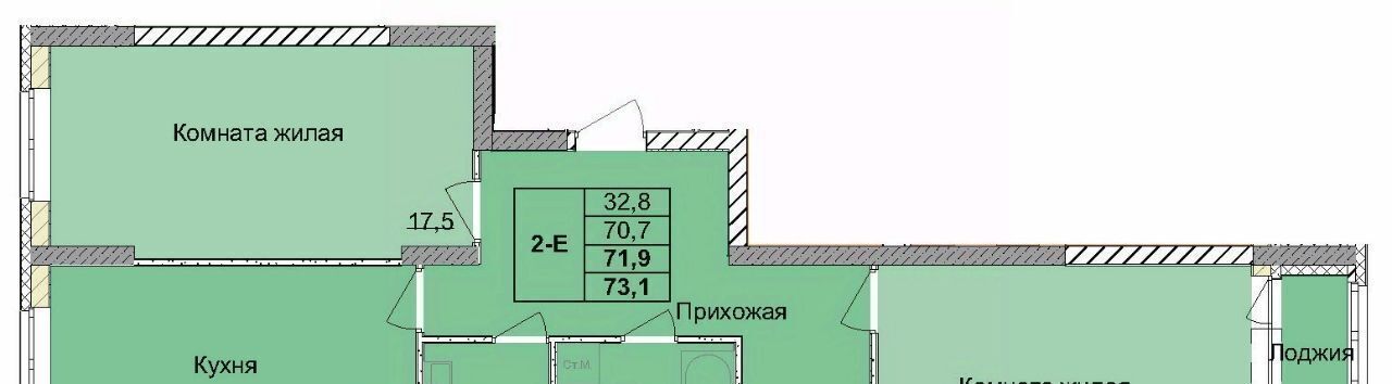 квартира г Нижний Новгород Горьковская ул 1-я Оранжерейная фото 1