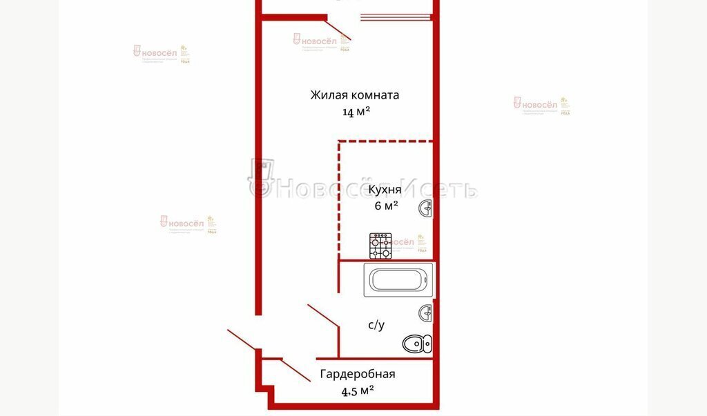 квартира г Екатеринбург Академический пр-кт Академика Сахарова 75 Площадь 1905 Года фото 1