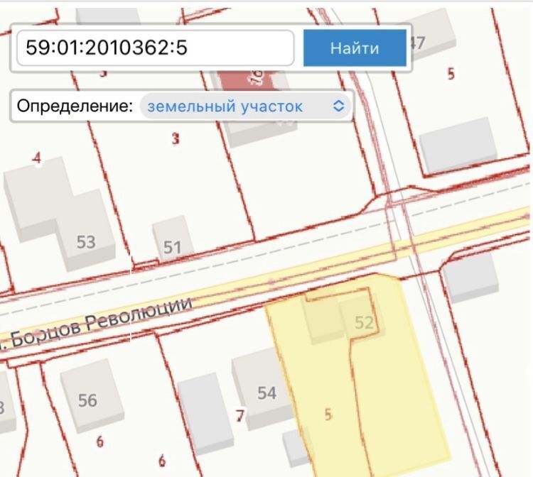 земля г Пермь р-н Ленинский ул Борцов Революции 52 фото 1