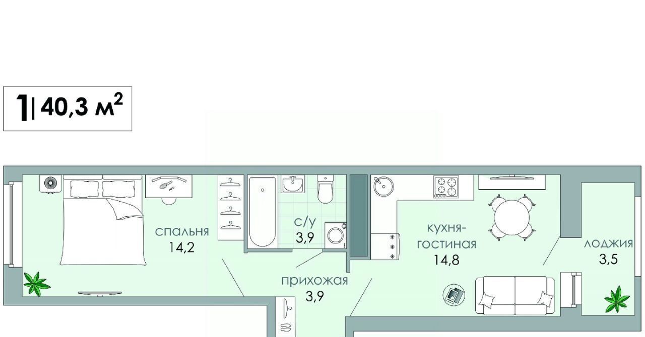 квартира г Тверь р-н Московский Южный фото 1