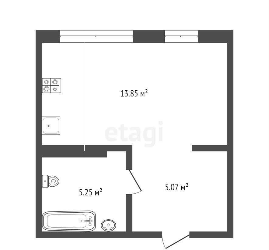 квартира г Тюмень р-н Калининский ул Ставропольская 95 фото 22