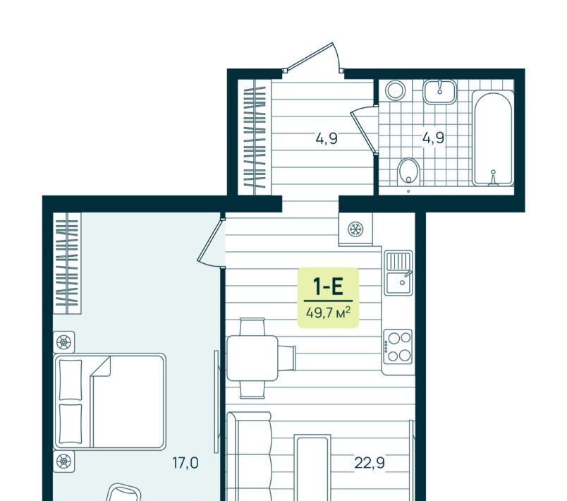 квартира г Нижневартовск К-2 кв-л фото 1