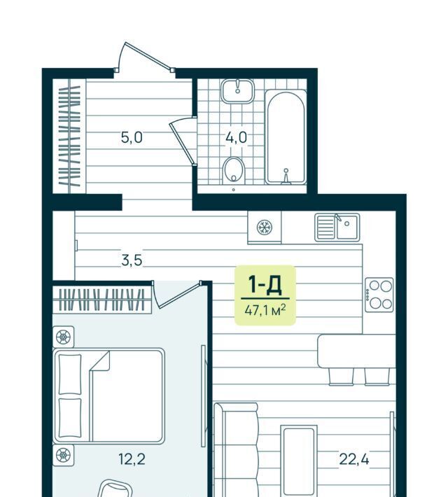 квартира г Нижневартовск К-2 кв-л фото 1