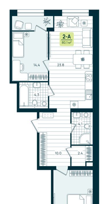 квартира г Нижневартовск К-2 кв-л фото 1