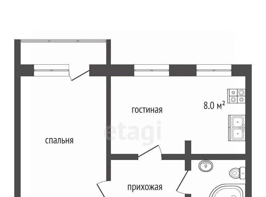 квартира г Усинск ул Ленина 9 фото 2