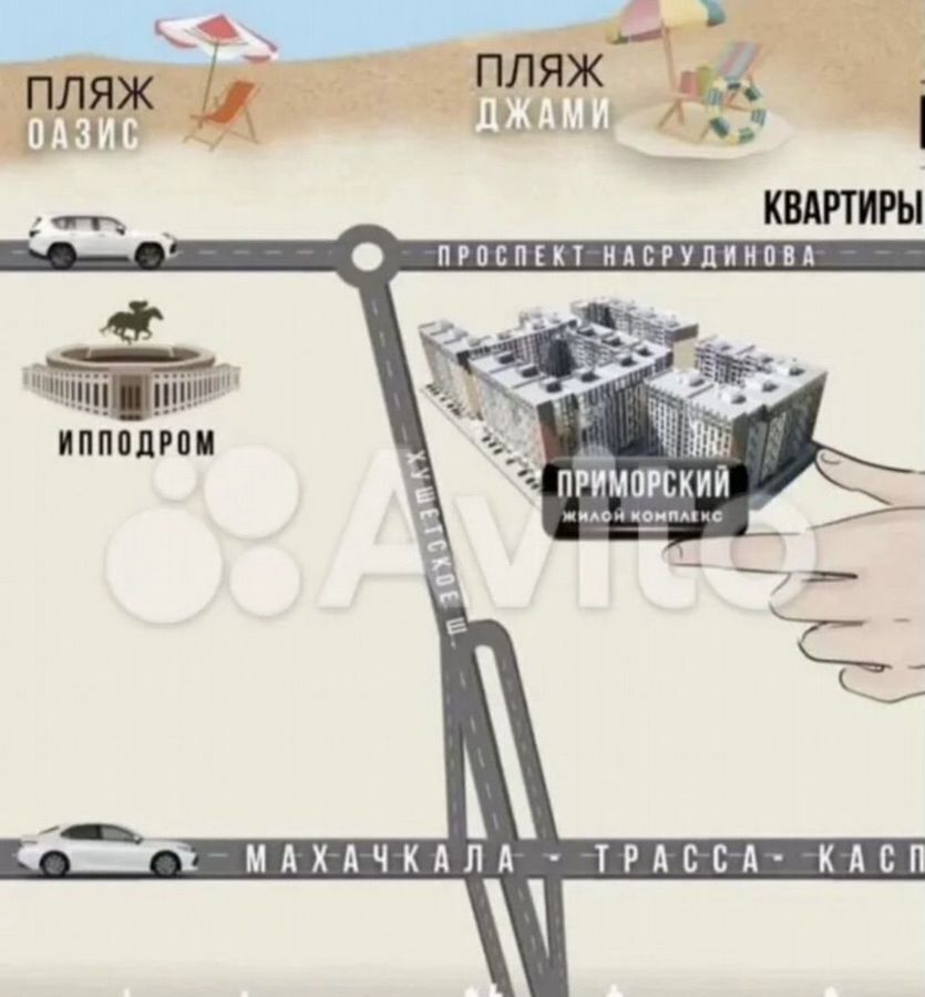 комната г Махачкала р-н Ленинский пр-кт Насрутдинова 162 фото 2