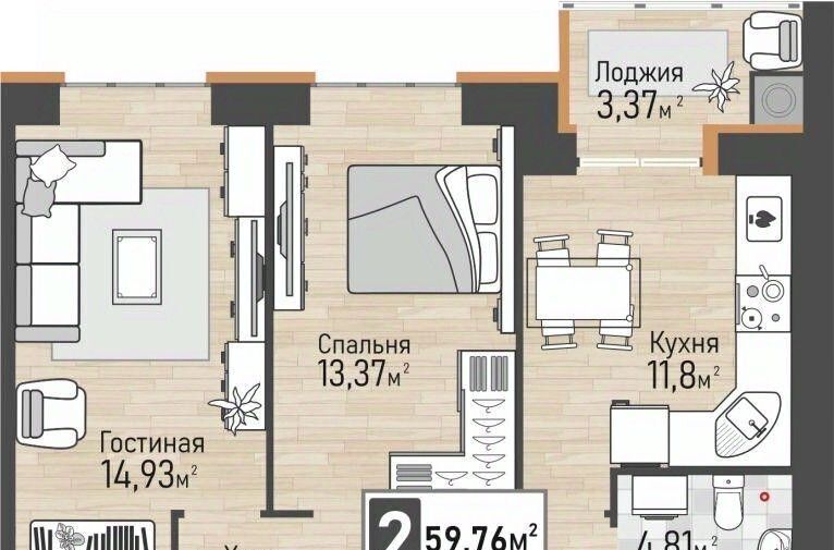 квартира р-н Рыбновский г Рыбное Панорама жилой комплекс фото 1