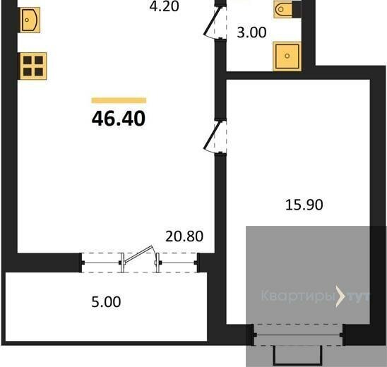 квартира г Воронеж р-н Железнодорожный ул Остужева 52/5 ЖК «Ключи CLUB» фото 1