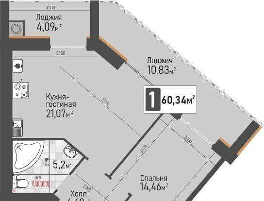 квартира р-н Рыбновский г Рыбное Панорама жилой комплекс фото 3