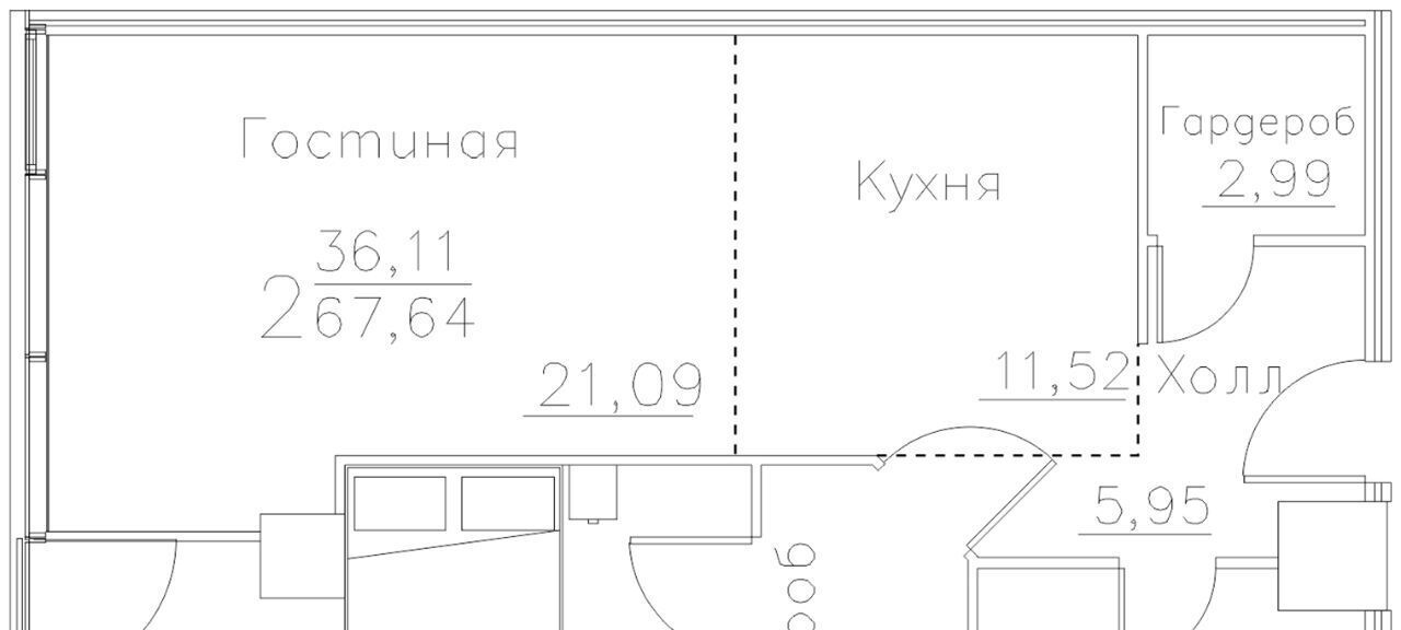 квартира г Воронеж р-н Ленинский ул Куколкина 18 фото 1