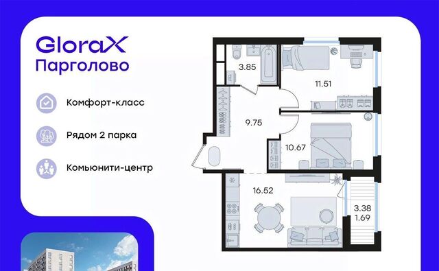 п Парголово Глоракс Парголово жилой комплекс фото
