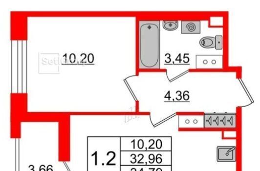 квартира г Санкт-Петербург метро Приморская ул Уральская 25 ЖК «Amber Club» округ Остров Декабристов фото 1