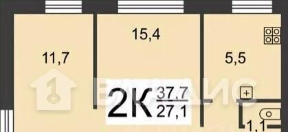 квартира г Нижний Новгород Парк культуры Соцгород мкр Соцгород-1 ул Комсомольская 44а жилрайон фото 2
