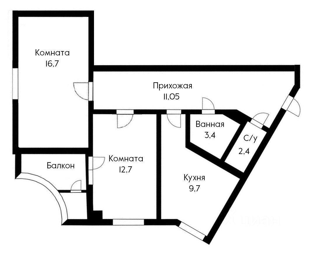 квартира г Краснодар р-н Карасунский ул им. Валерия Гассия 4 фото 14