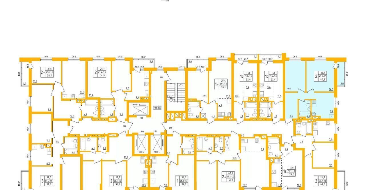 квартира г Уфа р-н Калининский ул им. Фронтовых бригад 15/2 фото 2