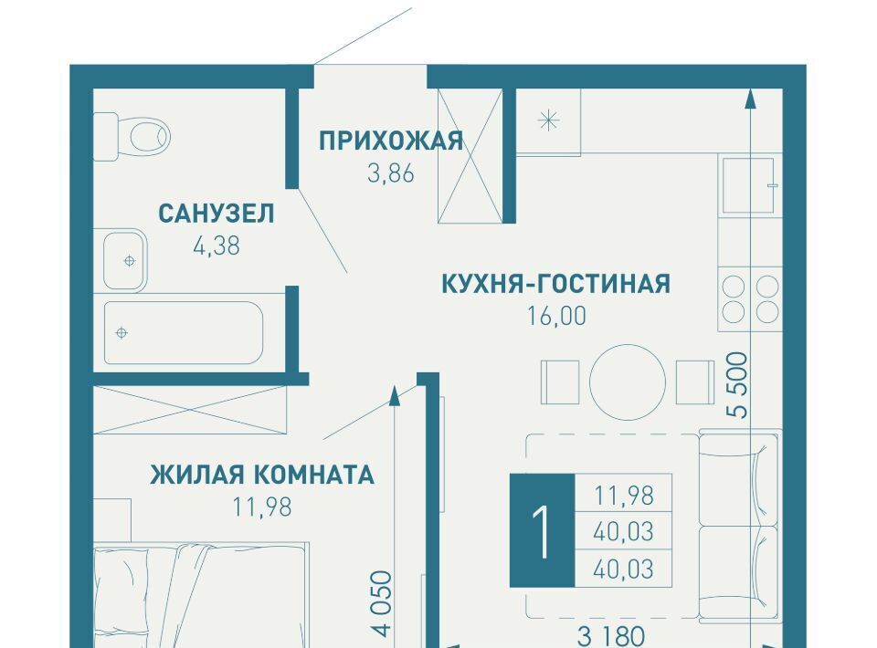 квартира г Краснодар п Березовый р-н Прикубанский Витаминкомбинат фото 1