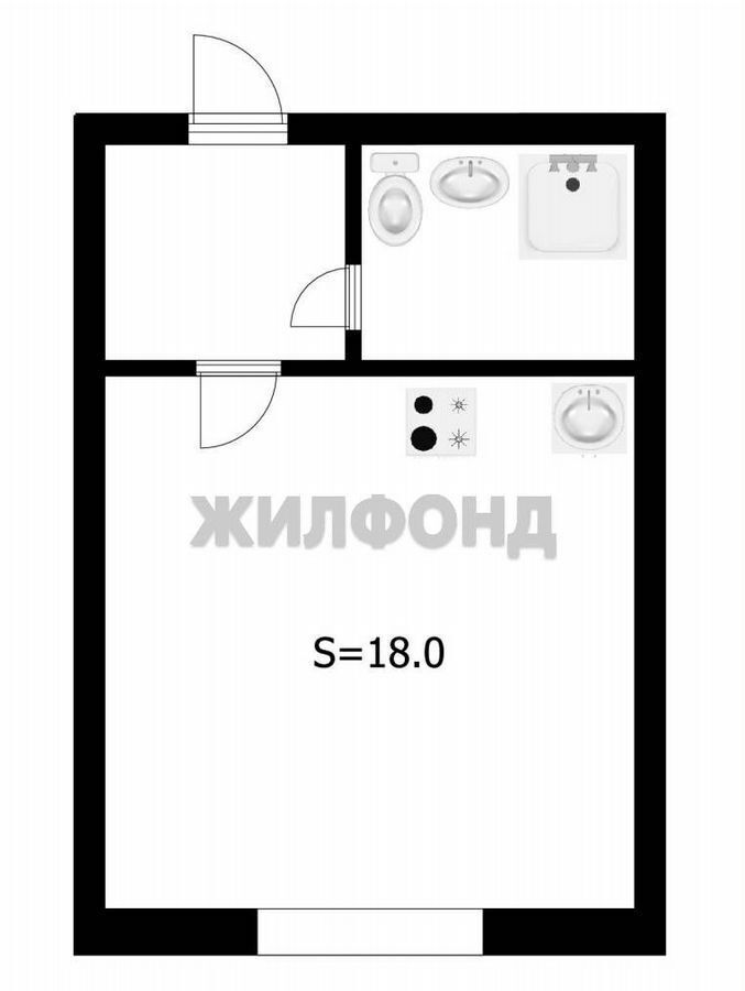 квартира г Новосибирск р-н Ленинский ул Большая 646 фото 1