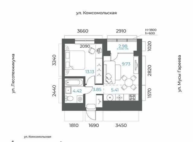 р-н Октябрьский микрорайон Глумилино-2 8-е Небо жилой комплекс фото