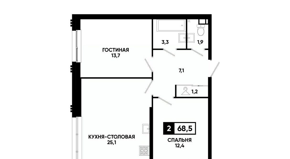 квартира г Ставрополь р-н Промышленный ул Андрея Голуба 12к/8 фото 1