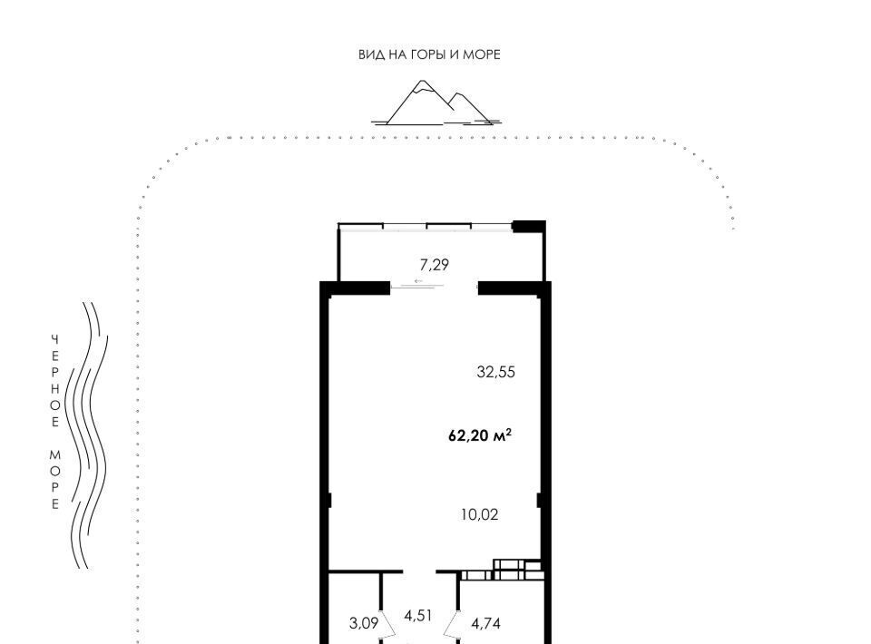 квартира г Алушта ул Парковая 7 ЖК апарт-комплекс Park Plaza фото 1