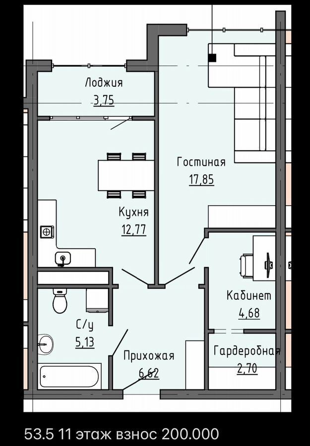 квартира г Грозный ул. Муслима Г. Гайрбекова, жилые дома фото 2