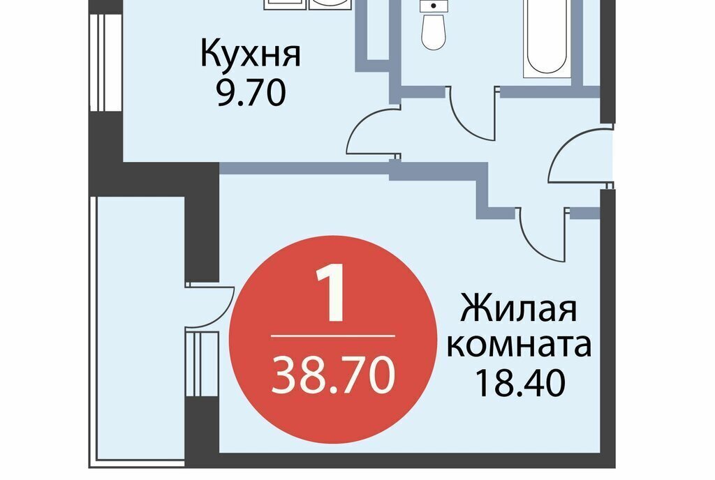 квартира г Мытищи ЖК «Новое Медведково» микрорайон 17А, к 41, Медведково фото 1