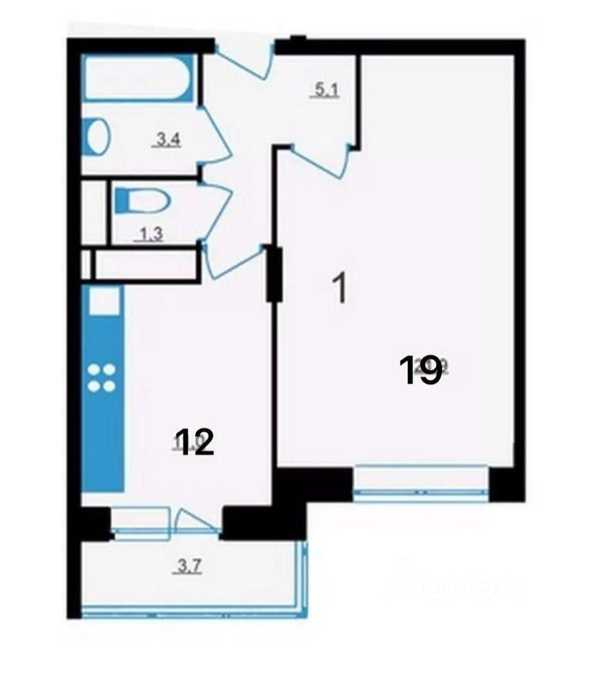 квартира г Краснодар р-н Прикубанский ул 1-го Мая 338 фото 2