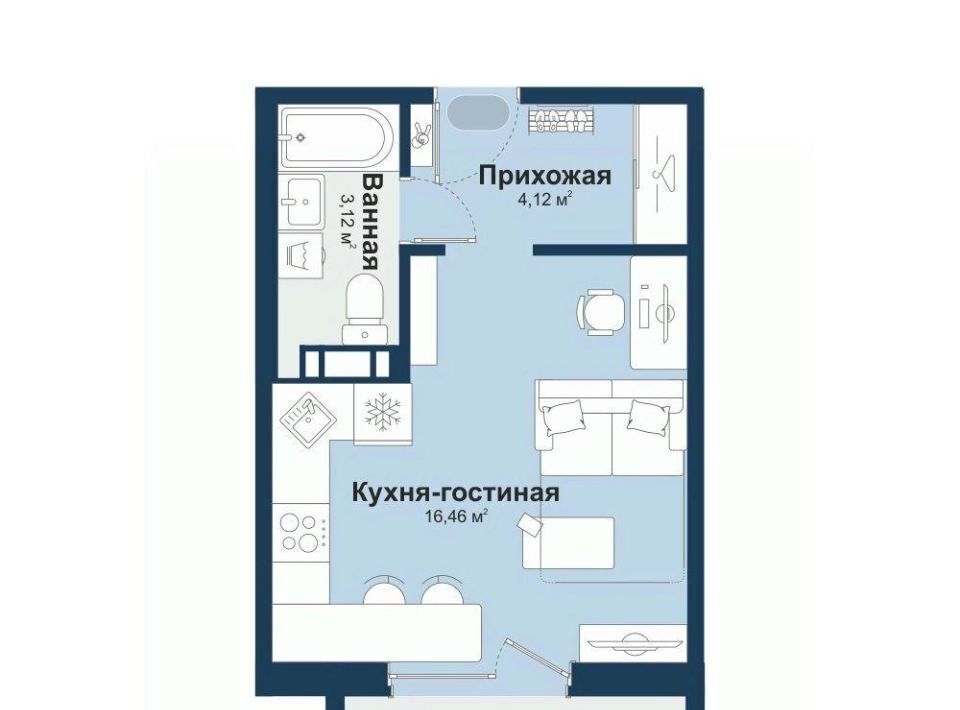 квартира г Челябинск Западный ул Береговая 3 фото 1