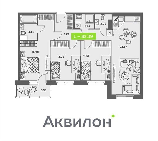 р-н Соломбальский округ ул Валявкина ЖК «АКВИЛОН REKA» фото