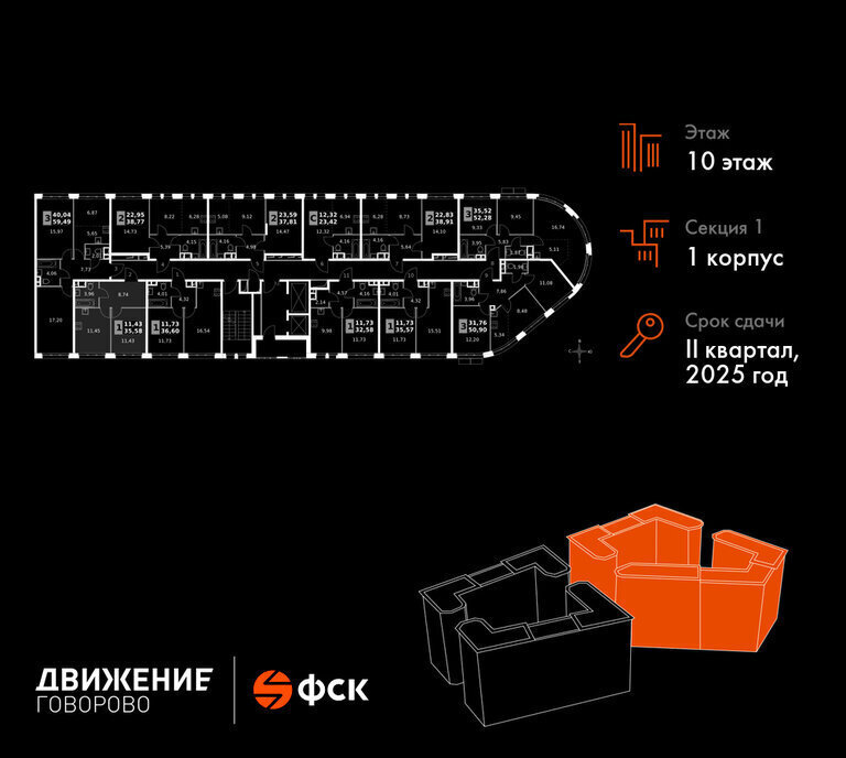 квартира г Щербинка квартал № 1 метро Говорово ЗАО район Солнцево № 3, жилой комплекс Движение. Говорово, к 1 фото 2
