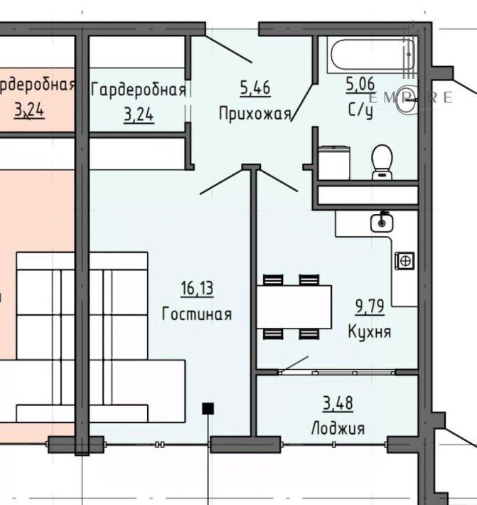 квартира г Грозный р-н Старопромысловский Гаражная ул., 10А фото 4