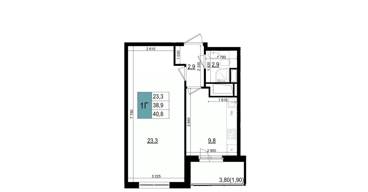 квартира г Одинцово БЗРИ Баковка 6-6А мкр, Одинцово-Сити жилой комплекс фото 1