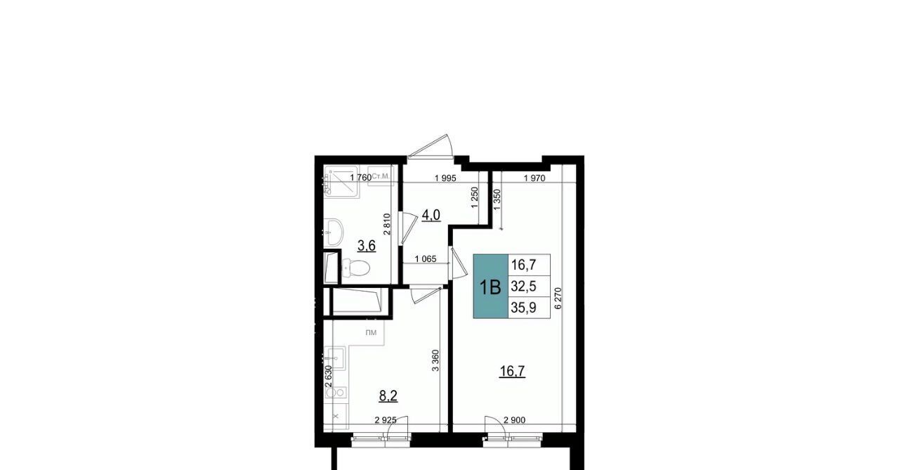 квартира г Одинцово БЗРИ Баковка 6-6А мкр, Одинцово-Сити жилой комплекс фото 1