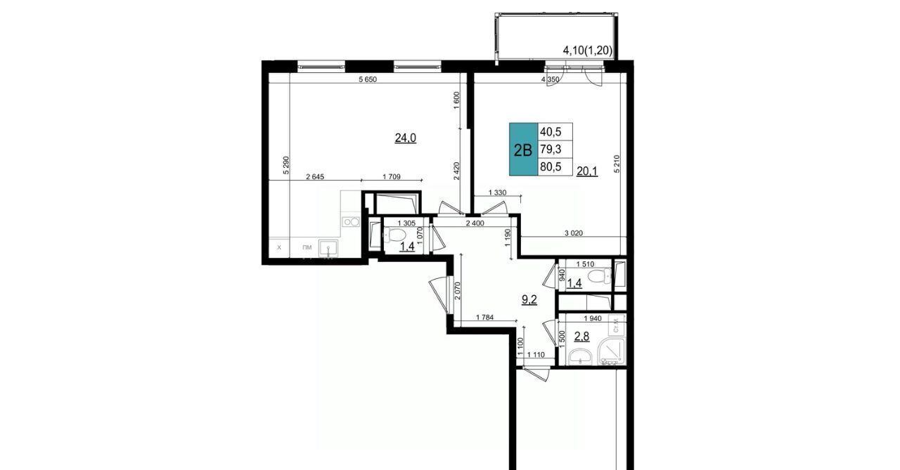 квартира г Одинцово БЗРИ Баковка 6-6А мкр, Одинцово-Сити жилой комплекс фото 1