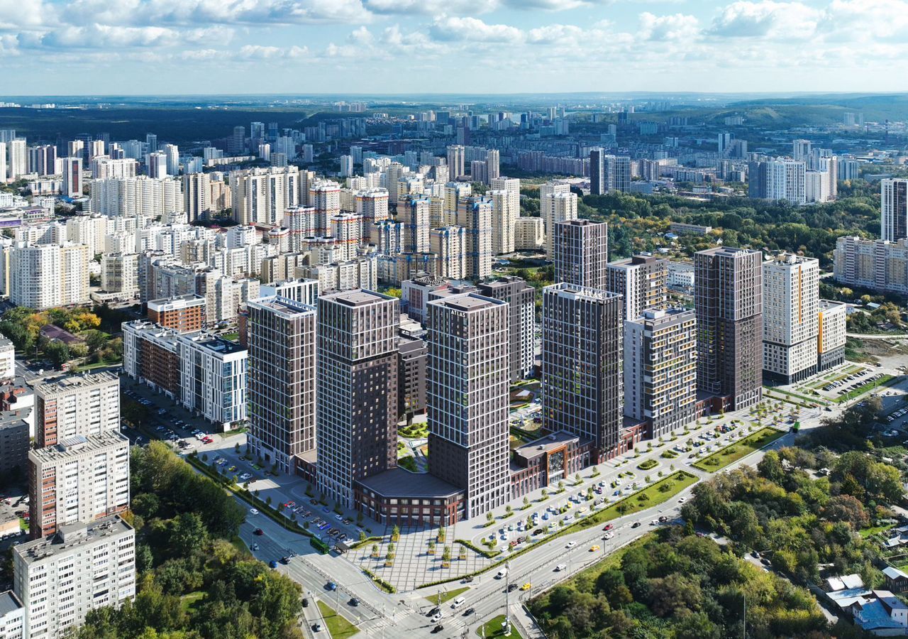 квартира г Екатеринбург р-н Ленинский Чкаловская ЖК «Парк Столиц» ул. Московская/Щорса/Айвазовского/Циолковского, стр. 11 фото 4