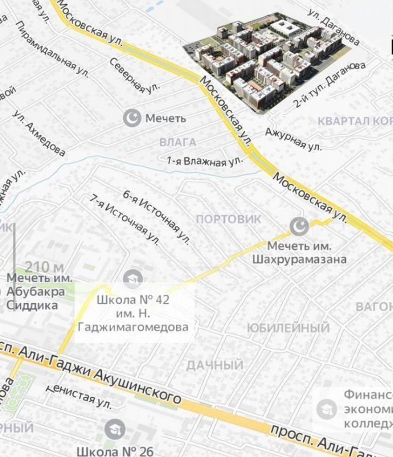 квартира г Махачкала р-н Кировский ул Даганова 140 фото 5
