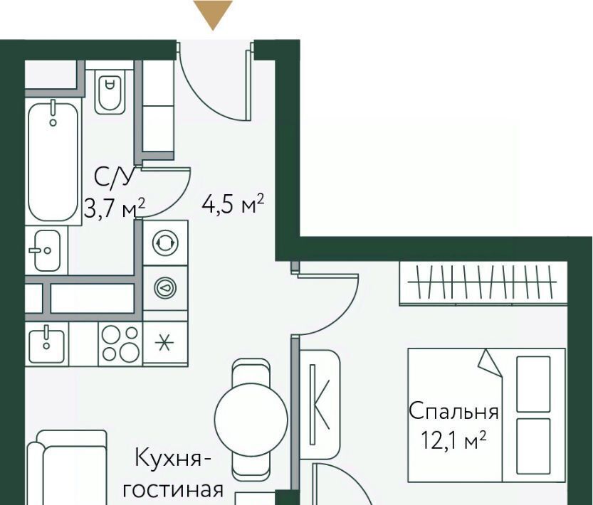 квартира г Волгоград р-н Советский ул Новосибирская 74 фото 1