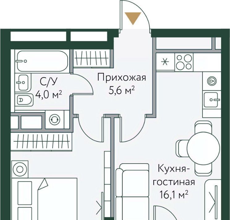 квартира г Волгоград р-н Советский ул Новосибирская 74 фото 1