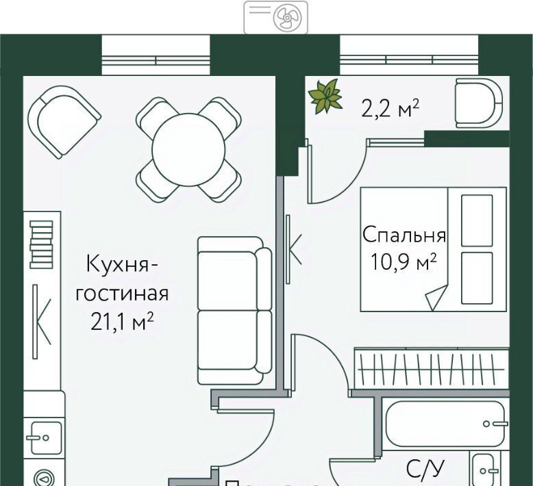 квартира г Волгоград р-н Советский ул Новосибирская 74 фото 1