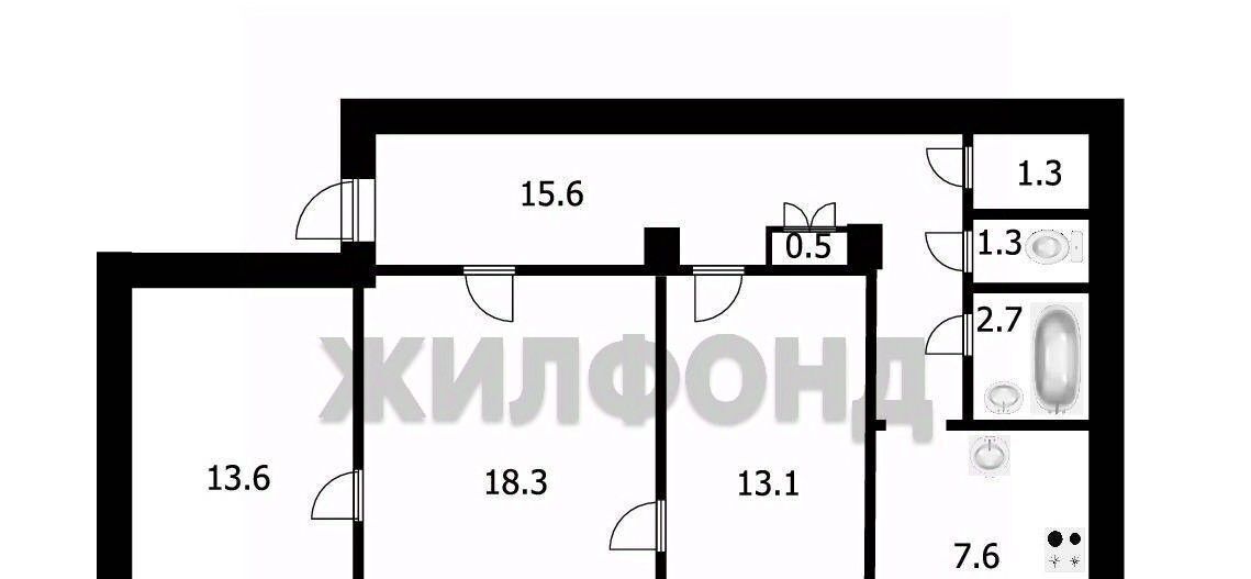квартира г Хабаровск р-н Индустриальный ул Союзная 62 фото 24