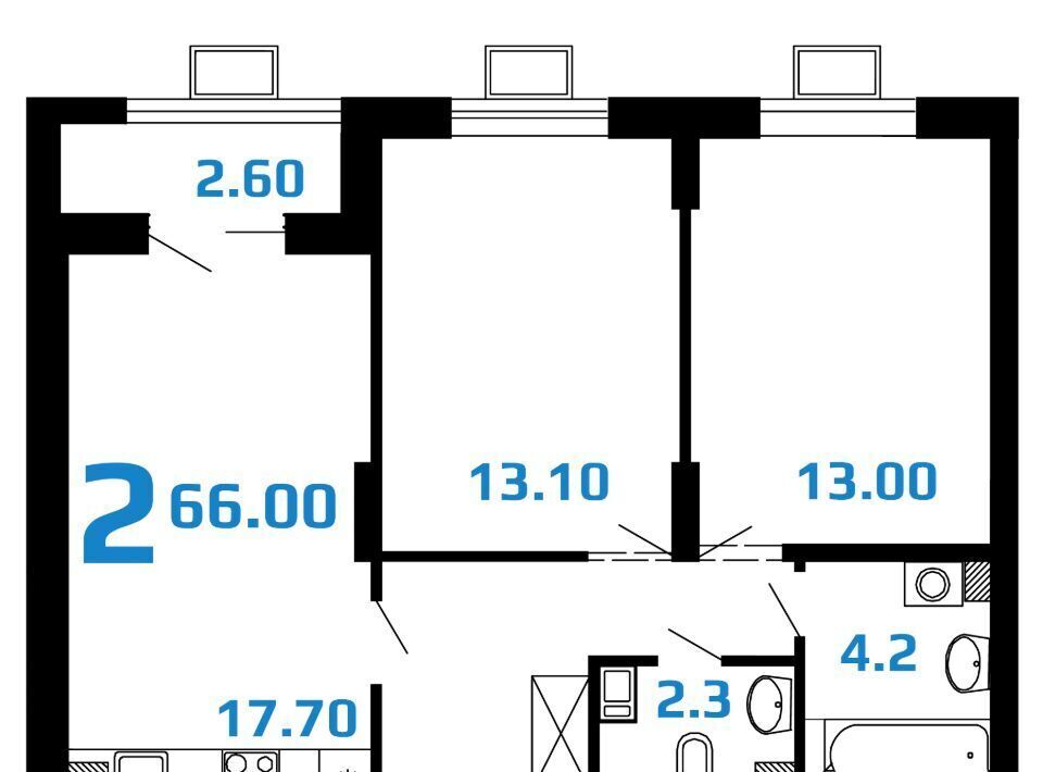 квартира г Нижний Новгород Буревестник ул Федосеенко 2д фото 2