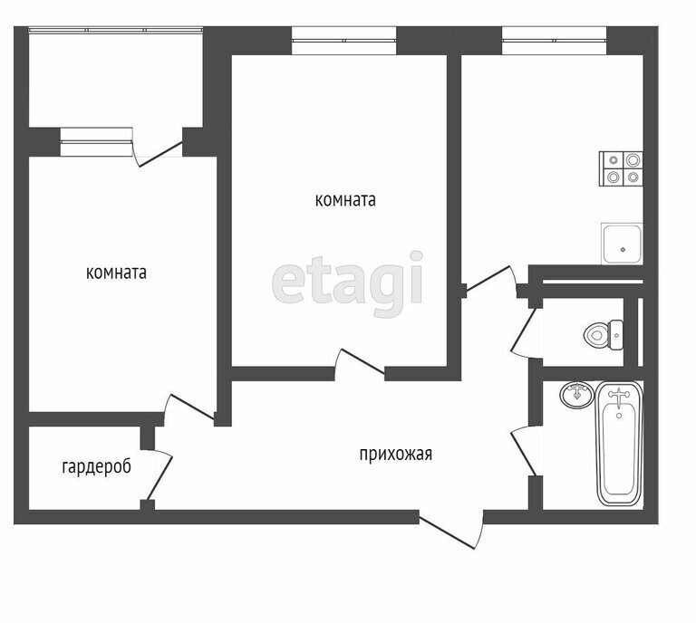 квартира г Набережные Челны б-р Томази Кереселидзе 2/99 фото 1