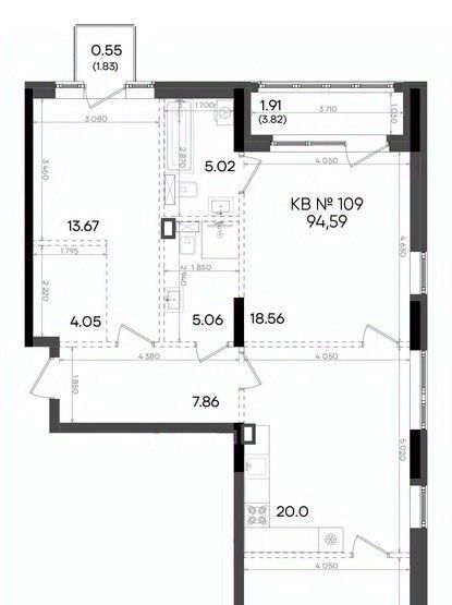 квартира г Казань метро Горки ул Аделя Кутуя 181ж фото 1