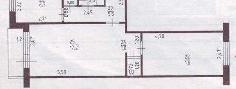 квартира г Тольятти 5-й квартал б-р Орджоникидзе 15 фото 28