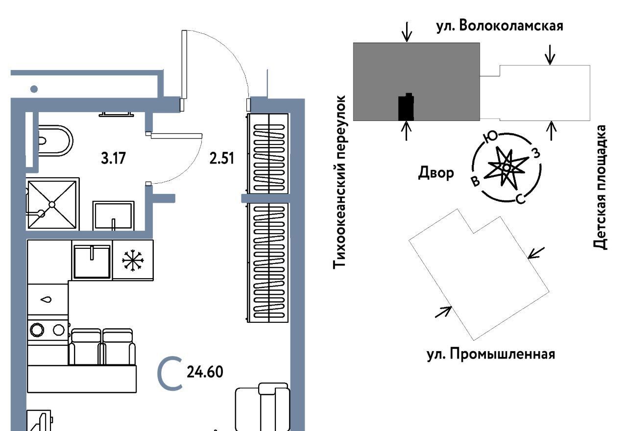 квартира г Тюмень р-н Центральный ул Мельникайте 42к/1 фото 1