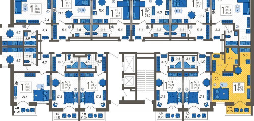 квартира г Сочи ул Искры 88к/6 фото 2